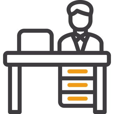 iş yönetimi simgesi vektör illüstrasyonu