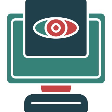 Moda stili izole edilmiş arkaplanda göz simgesi