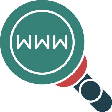 Web arama simgesi vektör illüstrasyon grafik tasarımı