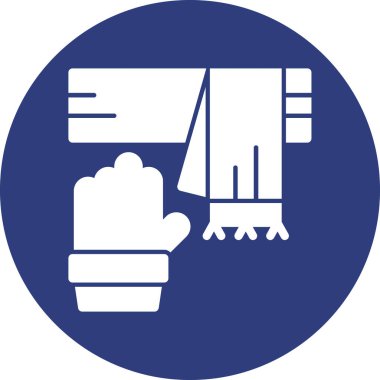 Bir bayrak simgesinin vektör illüstrasyonu