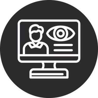 Göz simgesi vektör illüstrasyonu