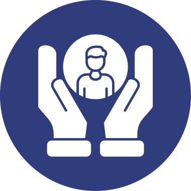 Bir insan simgesinin vektör illüstrasyonu