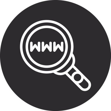 Arama simgesi vektör illüstrasyonu