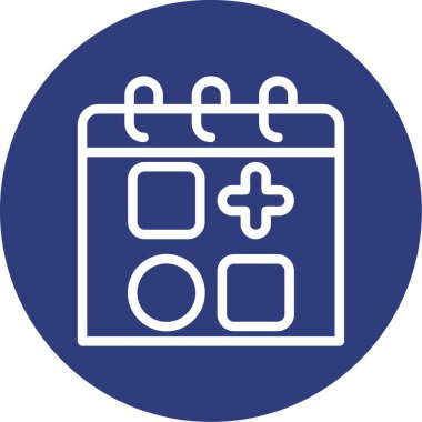 Takvim simgesi, vektör çizimi