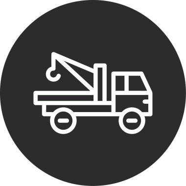 Kamyon. Web simgesi basit illüstrasyon