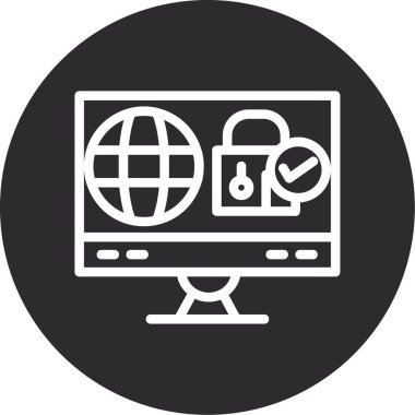 İnternet web simgesi, basit tasarım