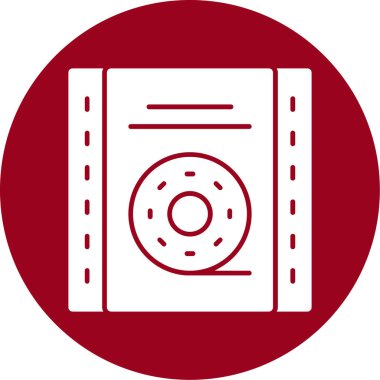 vektör cd simgesi illüstrasyonu