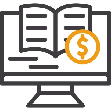 Kitap. Web simgesi basit illüstrasyon