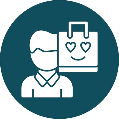 alışveriş simgesi vektör illüstrasyonu