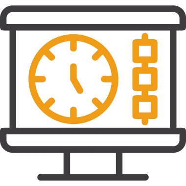 Kum saati. Web simgesi tasarımı illüstrasyonu