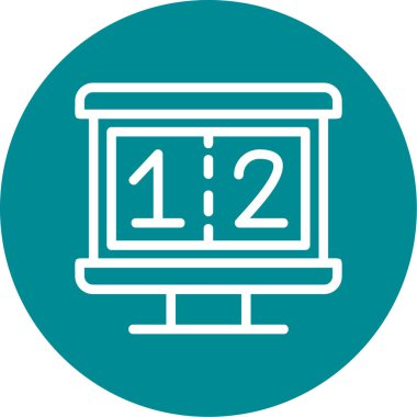 Modern bilgisayar simgesinin vektör illüstrasyonu