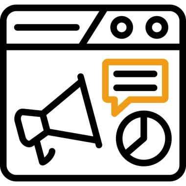 haber simgesi vektör illüstrasyonu