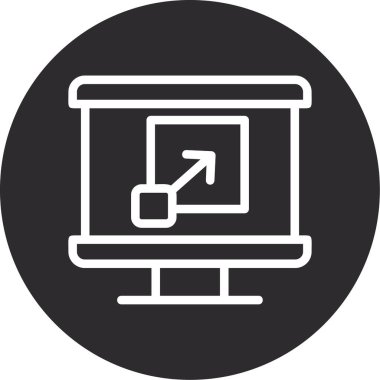 Bilgisayar ekranı. Basit tasarım