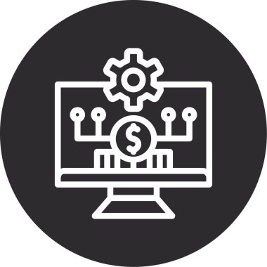 seo modern simgesinin vektör illüstrasyonu