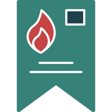 ateş ateş ikonu vektör illüstrasyonu