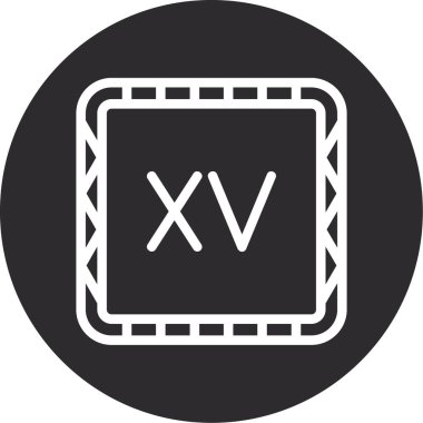 Tek harfli x simgesinin vektör illüstrasyonu