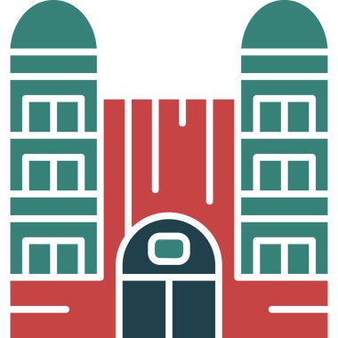 Şehir Binası. Basit illüstrasyon