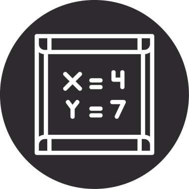 mathematics icon vector illustration