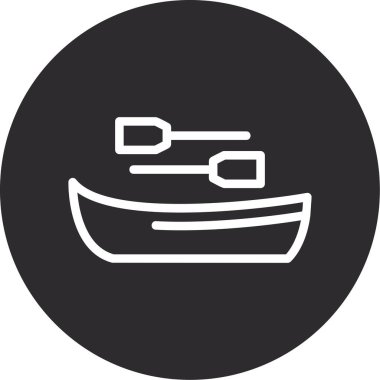 tekne ikonu vektör illüstrasyonu