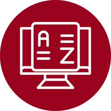 Dosya biçim simgesinin vektör illüstrasyonu