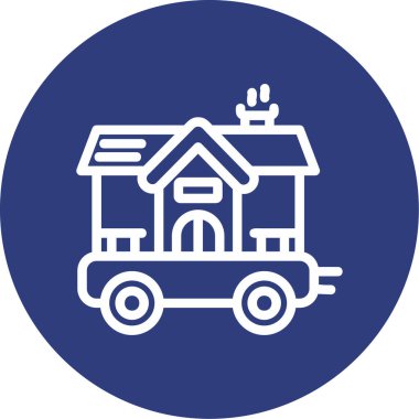 vektör kamp evi simgesi