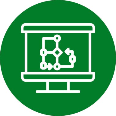 bilgisayar vektör çizgisi simgesi