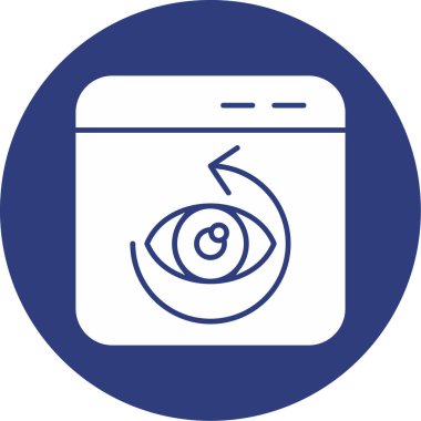 göz vektörü simgesi modern basit vektör çizimi