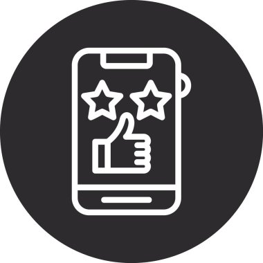 Akıllı telefon simgesinin vektör illüstrasyonu