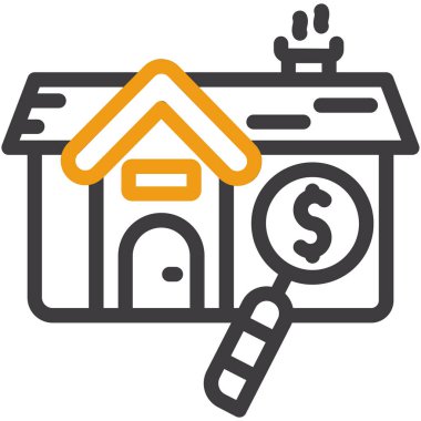 Emlak simgesi vektör illüstrasyonu