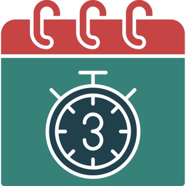 Takvim vektör simgesi modern basit vektör illüstrasyonu