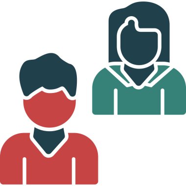 avatar insanlar grup simgesi düz stil