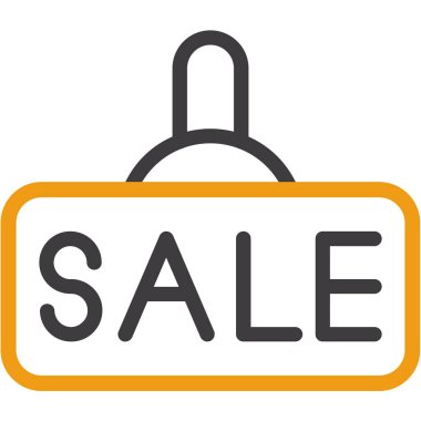 satış etiketi vektör simgesi