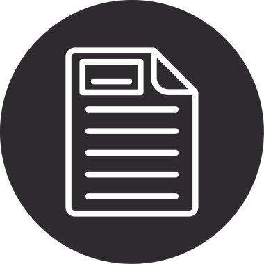 Dosya vektör simgesi modern basit vektör illüstrasyonu