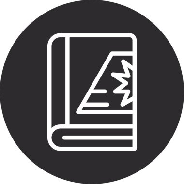 Belge simgesinin vektör illüstrasyonu