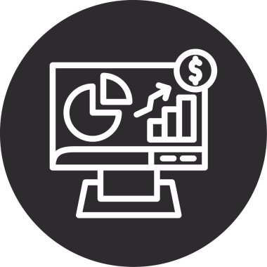 veri analiz vektörü sembol simgesi