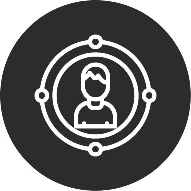 eşsiz kullanıcı profili vektör simgesi