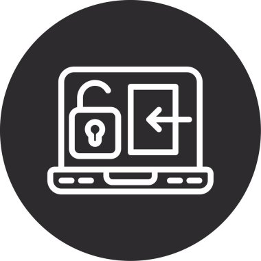 ikon vektör illüstrasyonunu kilitle