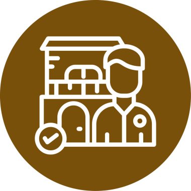 İnsan simgesinin vektör illüstrasyonu