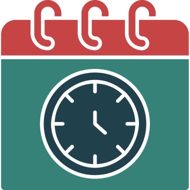 Alarm saati simgesi doldurulmuş ana hatlar biçiminde