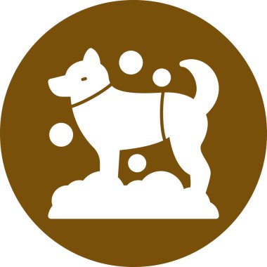 Bir köpeğin vektör çizimi