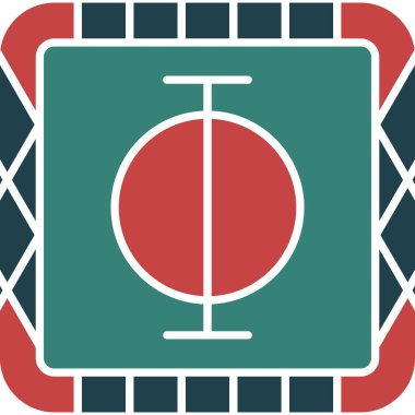 Bir basketbol ikonunun vektör illüstrasyonu