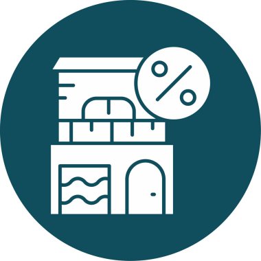 Bir binanın vektör illüstrasyonu