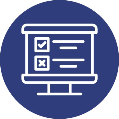 Kontrol listesi vektör simgesi modern basit tasarım