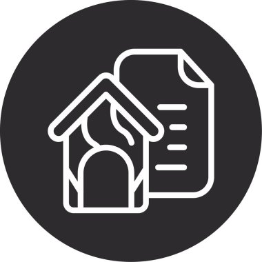 Emlak simgesi. vektör illüstrasyonu