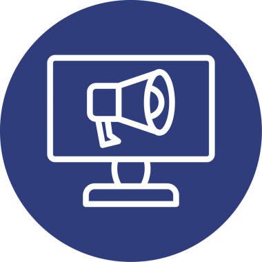 vektör lcd simgesi illüstrasyonu