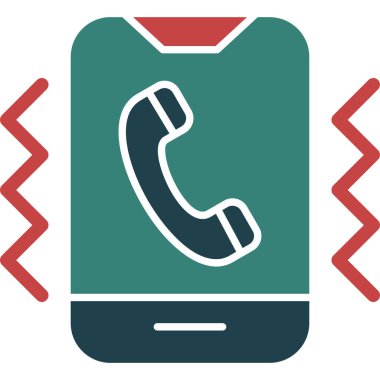 Telefon ikonu. vektör illüstrasyonu