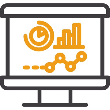 İş ikonu. Web tasarımı için iş vektör simgelerinin basit illüstrasyonu