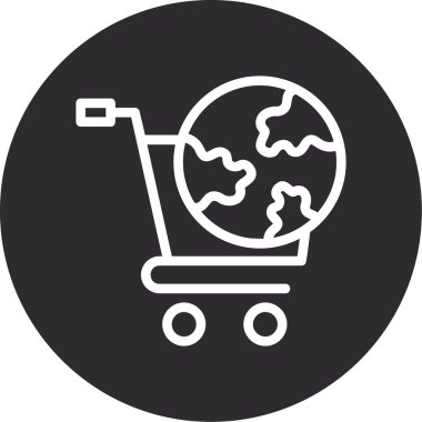 alışveriş sepeti simge vektör