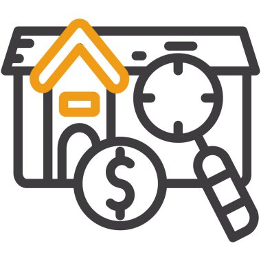 Emlak vektörü simgesi