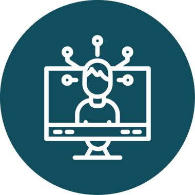 seo modern simgesinin vektör illüstrasyonu